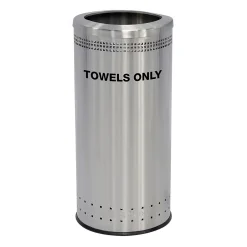 Products® Precision Series® Imprinted Medium 25-Gallon Capacity Towel Bin (78282999)<Commercial Zone