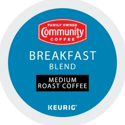Community Coffee Breakfast Blend Coffee Keurig® K-Cup® Pods, Medium Roast, 96/Carton (5000374324CT)