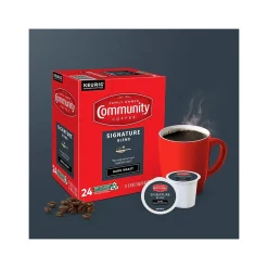 Community Coffee Signature Blend Coffee Keurig® K-Cup® Pods, Dark Roast, 96/Carton (5000374328CT)