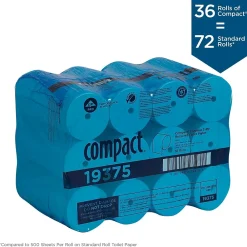 Recycled Coreless Toilet Paper, 2-Ply, White, 1000 Sheets/Roll, 36 Rolls/Carton (19375)<Compact Sale