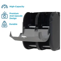 Compact 4-Roll Quad Coreless Toilet Paper Dispenser by GP PRO, Faux Stainless (56746A)<Georgia-Pacific Sale
