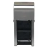 Compact 2-Roll Vertical Coreless Toilet Paper Dispenser by GP PRO, Stainless (56782)<Georgia-Pacific Clearance