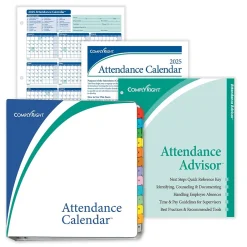 Hr Forms*ComplyRight 2025 Attendance Calendar Set, 200 Forms/Pack (A1411W16PK200)