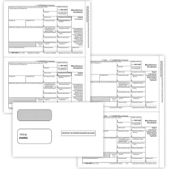 Tax Forms*ComplyRight 2024 1099-MISC Tax Form Envelopes and Recipient Copy Only, 3-Part, 2-Up, Copy B, C/2, 50/Pack (6113E)