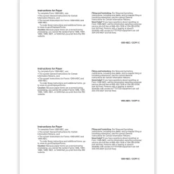 Tax Forms*ComplyRight 2024 1099-NEC Tax Form, 1-Part, 3-Up, Payer Copy C, 50/Pack (NEC511250)