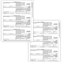 Tax Forms*ComplyRight 2024 1099-NEC Tax Form Recipient Copy Only, 3-Part, 3-Up, Copy B, C/2, 50/Pack (NEC6113)