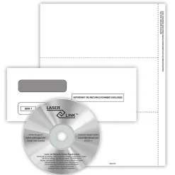 Tax Forms*ComplyRight 2024 1099-NEC Tax Form, Envelopes and LaserLink Software, 3-Up, White, 50/Pack (NEC5173ES)
