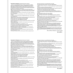 Tax Forms*ComplyRight 2024 W-2 Tax Form, 2-Part, 2-Up, Employee Copy C, 50/Pack (520350)