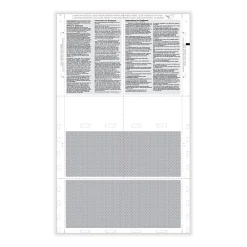 Tax Forms*ComplyRight 2024 W-2 Tax Form, 1-Part, 4-Up, Copy B, C, 500/Pack (PS1289)