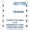 Clearance ComplyRight CMS-1500 Self Seal Security Tinted Window Envelope 9" x 12 1/2", White/Blue, 100/Pack (1500LR)