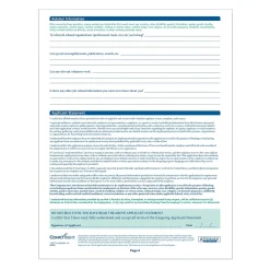 Hr Forms*ComplyRight ™ Florida Job Application, Pack of 50 (A2179FL)