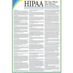 Medical Forms*ComplyRight ™ HIPAA Notice of Privacy Practices Poster (A2123)
