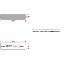 Best ComplyRight Moistenable Glue Security Tinted Double-Window Tax Envelopes, 5 5/8
