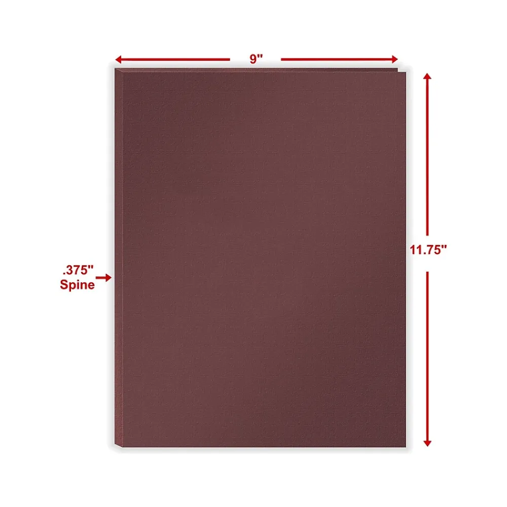 Pocket Folders|ComplyRight 1-Pocket Tax Presentation Folder, Burgundy, 50/Pack (PBF24)
