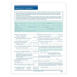 Hr Forms*ComplyRight ™ Rhode Island Job Application, Pack of 50 (A2179RI)