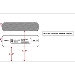 Online ComplyRight Self Seal Security Tinted Double-Window Tax Envelopes, 5 5/8