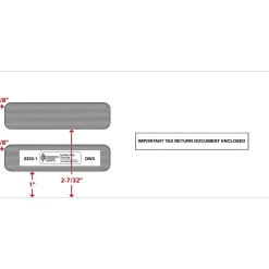 Discount ComplyRight Self Seal Security Tinted Double-Window Tax Envelopes, White, 50/Pack (3333250)