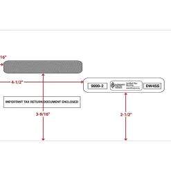 Online ComplyRight Self Seal Security Tinted Double-Window Tax Envelopes, 5 5/8