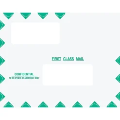 New ComplyRight Self-Seal Tax Envelope, 10" x 13", White/Green, 50/Pack (PEB02)