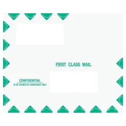 Online ComplyRight Self-Seal Tax Envelope, 9.5" x 11.5", White/Green, 50/Pack (PEV22)