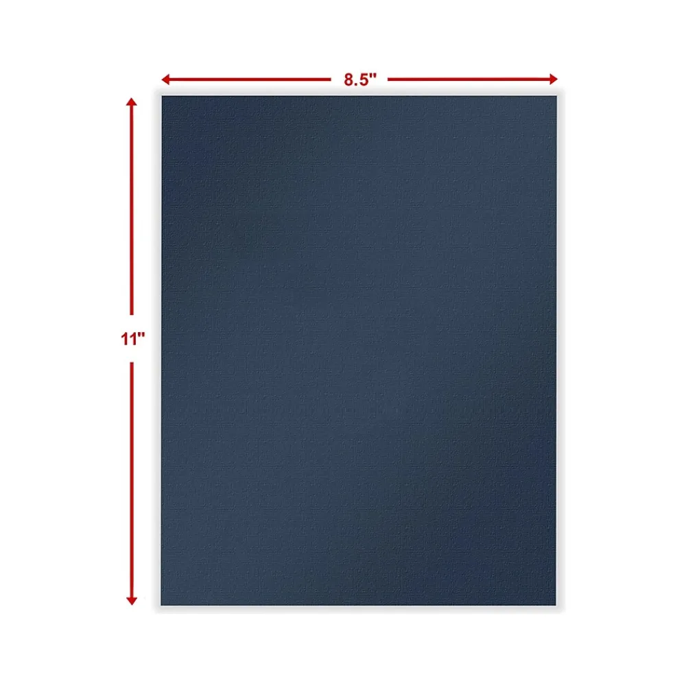 Pocket Folders|ComplyRight Tax Presentation Report Cover, Navy Blue, 50/Pack (PNR22)