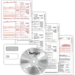 Tax Forms*ComplyRight TaxRight 2024 1099-MISC Tax Form Tax Forms, Envelopes, TipSheet & Software, 4-Part, 10/Pack (SC6103ES10)