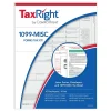Tax Forms*ComplyRight TaxRight 2024 1099-MISC Tax Form Tax Form Set with Envelopes, 4-Part, 10/Pack (SC6103E10)