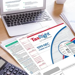 Tax Forms*ComplyRight TaxRight 2024 1099-NEC Tax Form Tax Forms, Envelopes & TipSheet, 4-Part, 50/Pack (NECSC6103E)