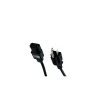 Comprehensive ® 1' IEC 60320 C13 to NEMA 5-15P Standard Power Cord, Black
