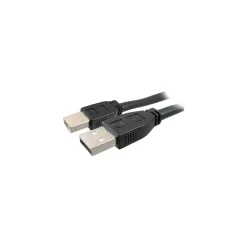 Comprehensive 50' USB 2.0 Male to Male Data Transfer Cable, Black