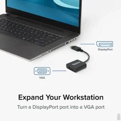 Plugable Comprehensive DPM-VGAF DisplayPort/VGA Audio/Video Cable
