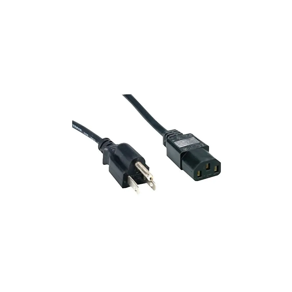 Comprehensive PWC-BK-3 3 ft. Standard Power Cord Power Cable, Black