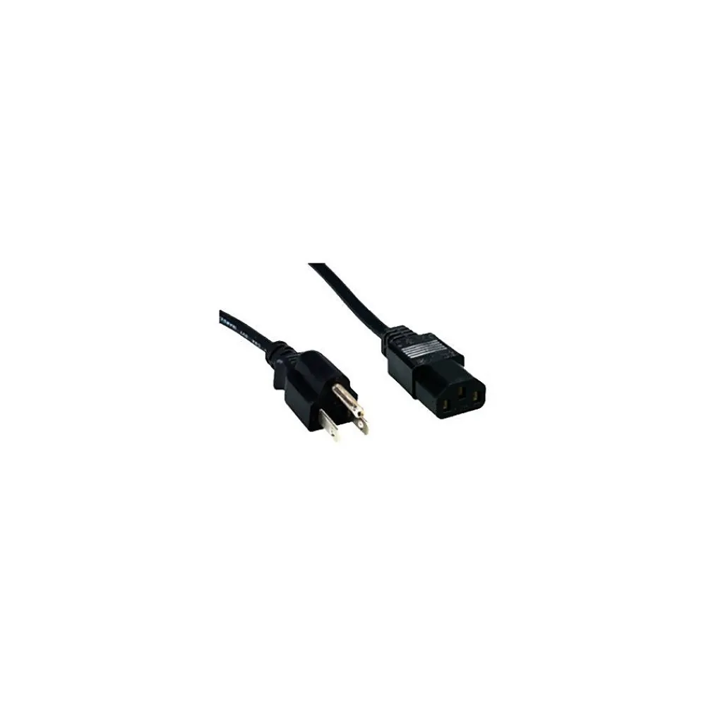 Comprehensive PWC-BK-10 10 ft. Standard Power Cord Power Cable, Black