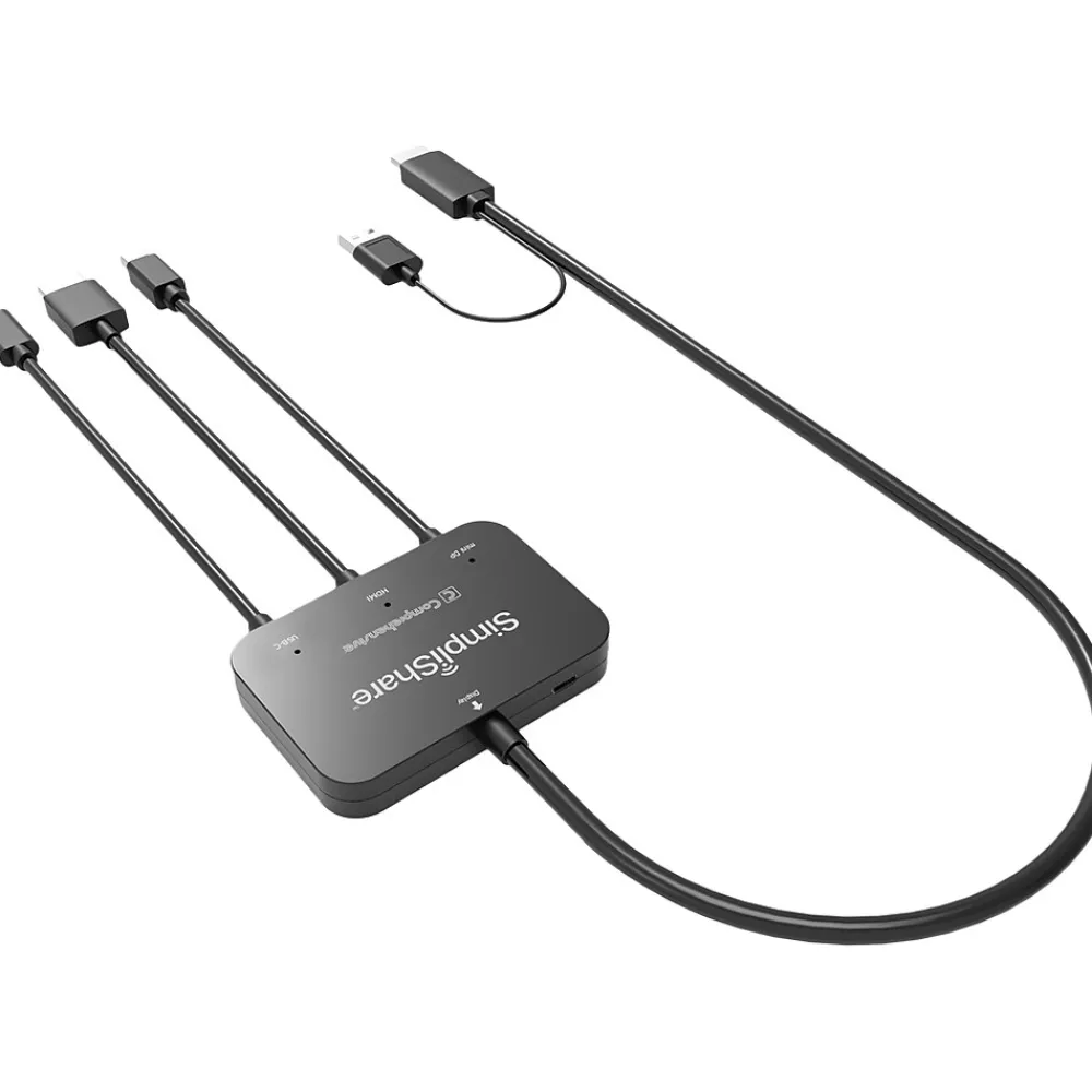 Comprehensive SimpliShare 5-Port USB-C Hub, Black (SSH-500T)