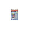 Stamps & Stamp Pads|Consolidated Stamp 2000 Plus Self-Inking Deluxe Teachers Stamp Kit, 10 Changeable 5/8" Dia. Messages, Red/Blue Stamps (063614)