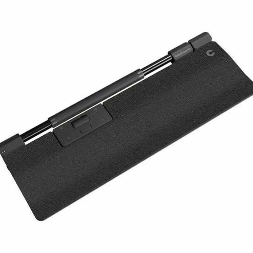 Contour Design RollerMouse Pro Vegan Leather Extended Wrist Rest, Wired, Black (CDRMPRO20310)