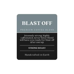 Copper Moon Coffee Copper Moon Blast Off Arabica Ground Coffee, Strong Roast, 12 oz. (205331)