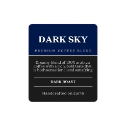 Copper Moon Coffee Copper Moon Dark Sky Arabica Ground Coffee, Dark Roast, 12 oz. (205335)