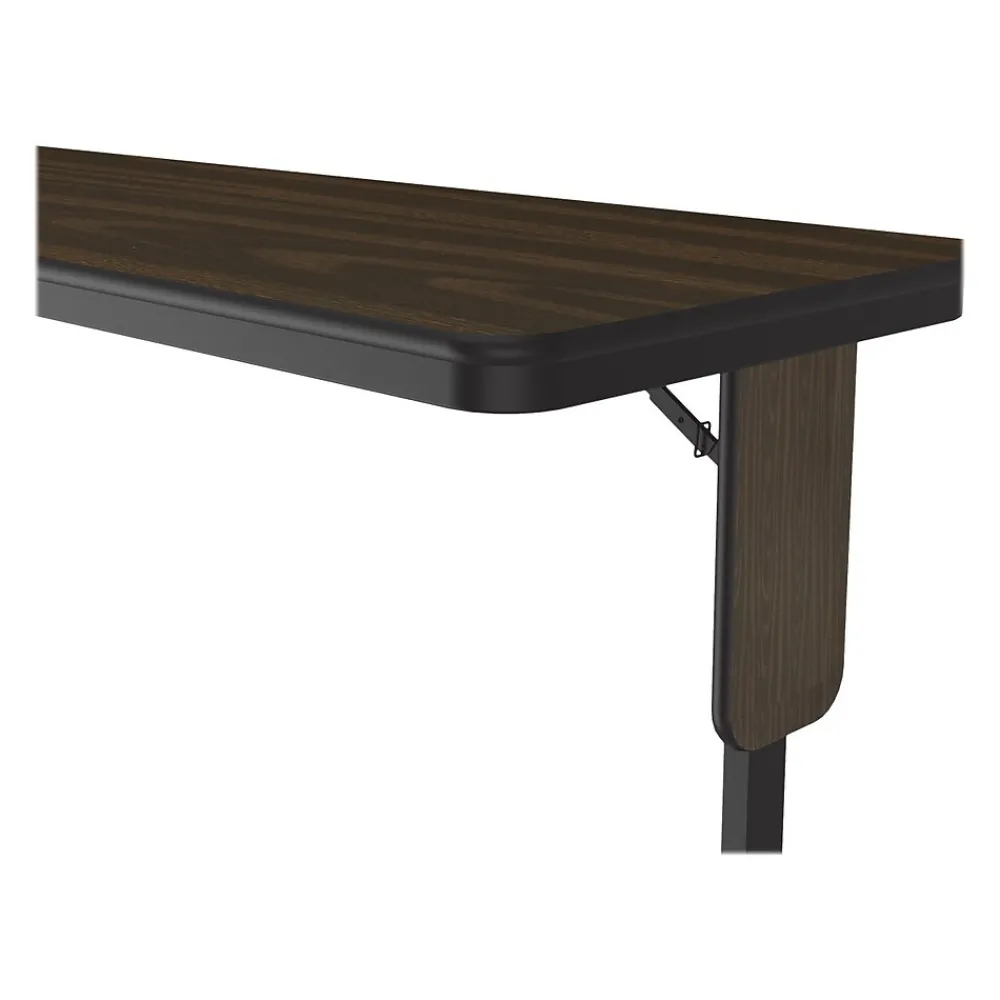 Folding Tables*Correll Folding Table, 72" x 24", Black/Walnut (SP2472TF-01)