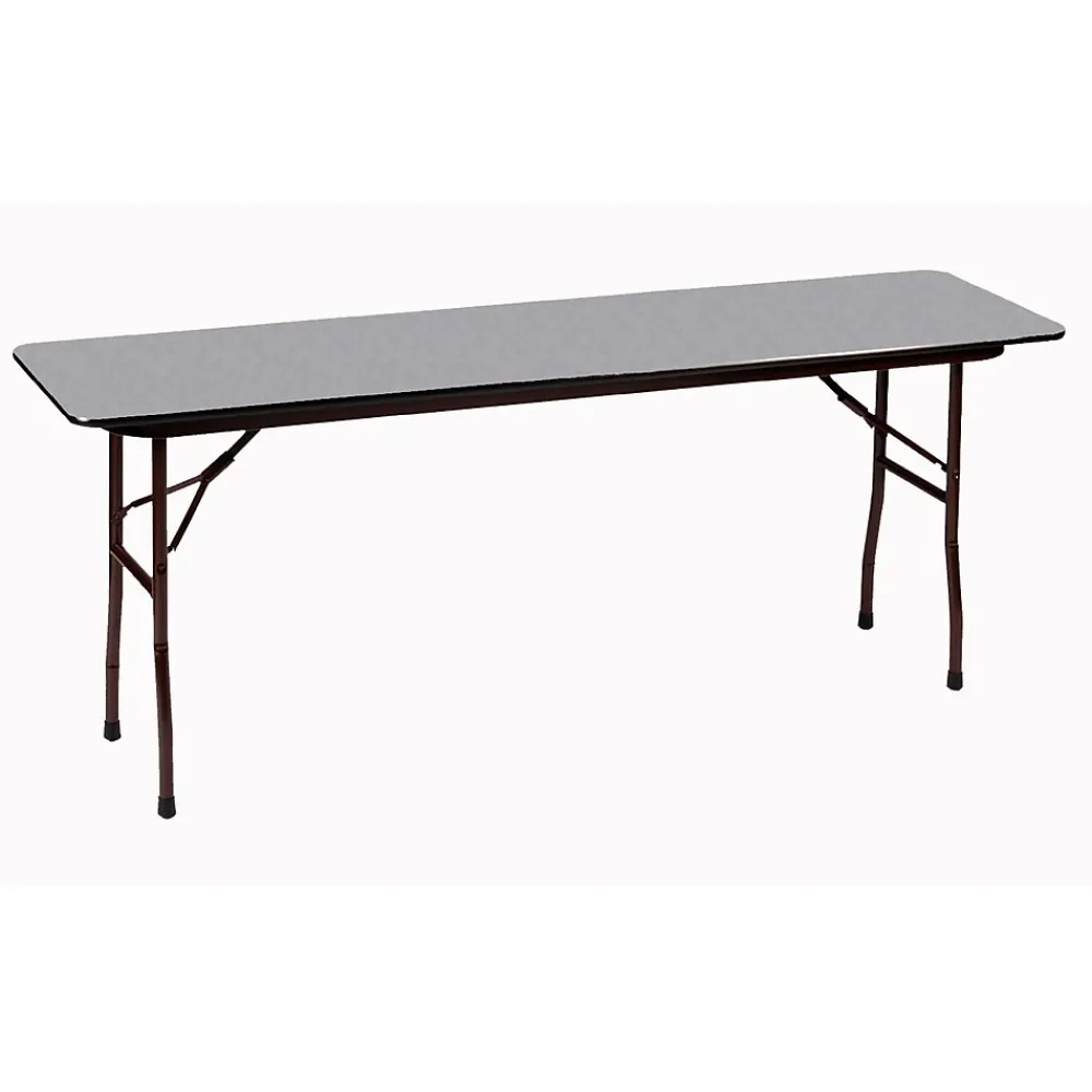 Folding Tables*Correll 96-inch Metal, Particle Board & Laminate Seminar Table, Gray Granite