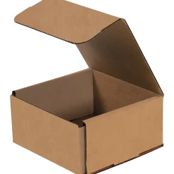 Online Partners Brand Corrugated Mailers, 5" x 5" x 2", Kraft, 50/Bundle (M552K)