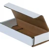Outlet Partners Brand Corrugated Mailers, 11" x 8" x 2", White, 50/Bundle (M1182R)