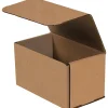Hot Partners Brand Corrugated Mailers, 8" x 5" x 4", Kraft, 50/Bundle (M854K)