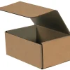 Discount Partners Brand Corrugated Mailers, 8" x 5" x 2", Kraft, 50/Bundle (M852K)