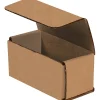 Discount Partners Brand Corrugated Mailers, 4" x 2" x 2", Kraft, 50/Bundle (M422K)