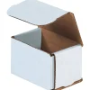 Clearance SI Products Corrugated Mailers, 3" x 2" x 2", White, 50/Bundle (M322)