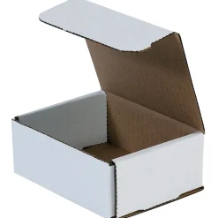 Unbranded Corrugated Mailers, 4" x 3" x 1", White, 50/Bundle (M431)