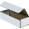 New Unbranded Corrugated Mailers, 8" x 2" x 2", White, 50/Bundle (M822)