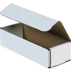 New Unbranded Corrugated Mailers, 8" x 2" x 2", White, 50/Bundle (M822)