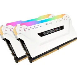 Hot Corsair VENGEANCE RGB PRO 16GB (2 x 8GB) DDR4 DIMM-288 pin Desktop Memory Kit (CMW16GX4M2C3200C16W)
